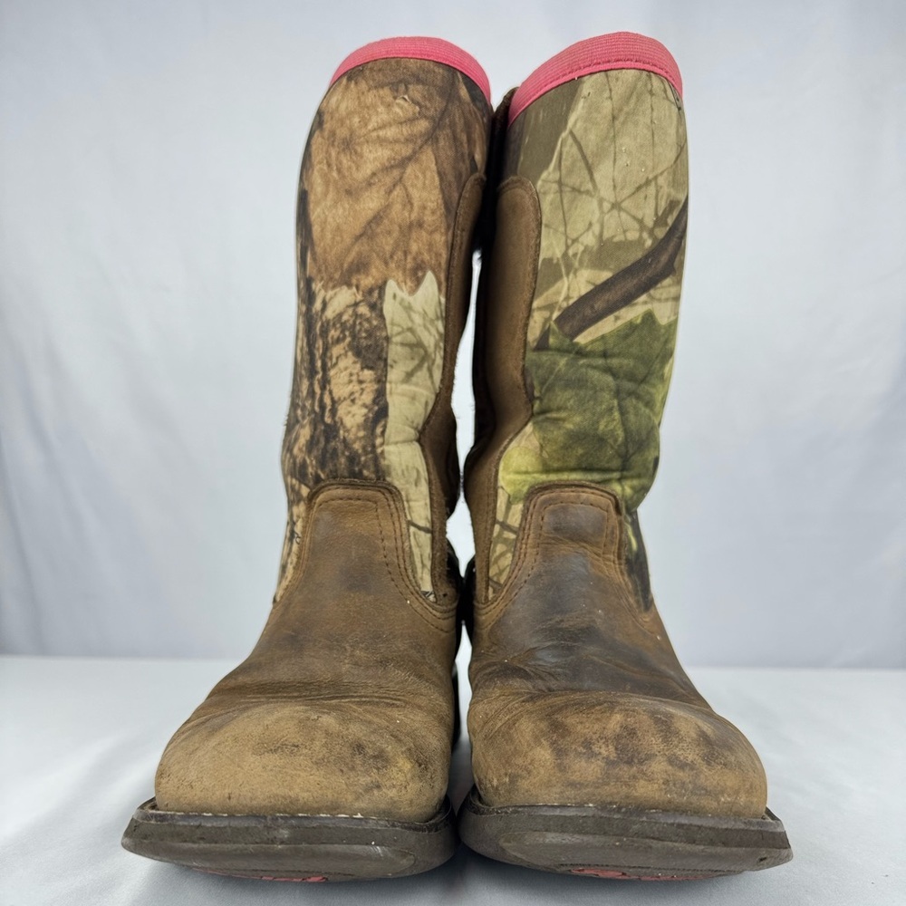 Ariat Fat Baby All Weather Pink Camo Western Boots - Picture 2 of 7